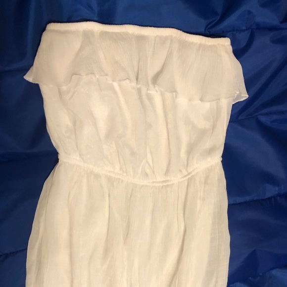 Off shoulder, strapless, maxi dress. size S. - Picture 2 of 7